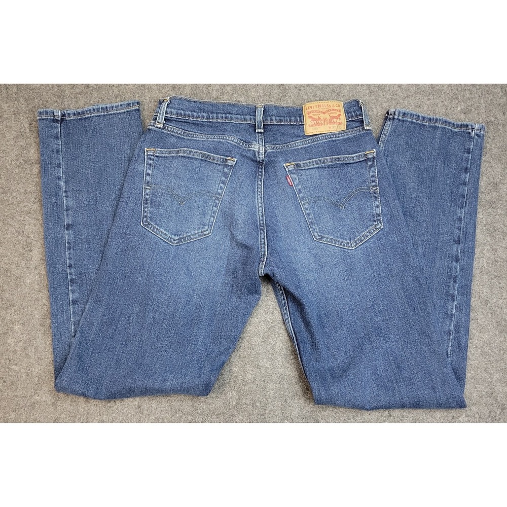 Levis 505‎ Jeans Mens 32x32 Blue Red Tab Americana Grunge Dad Weekend Casual